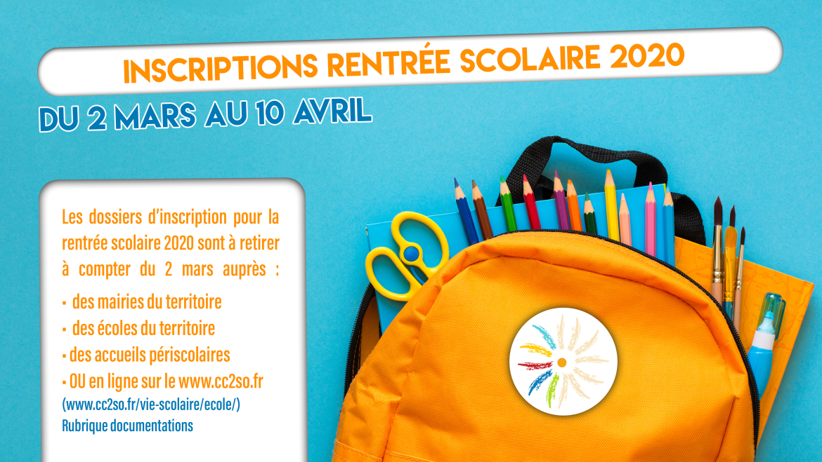 Inscriptions scolaires rentrée 2020