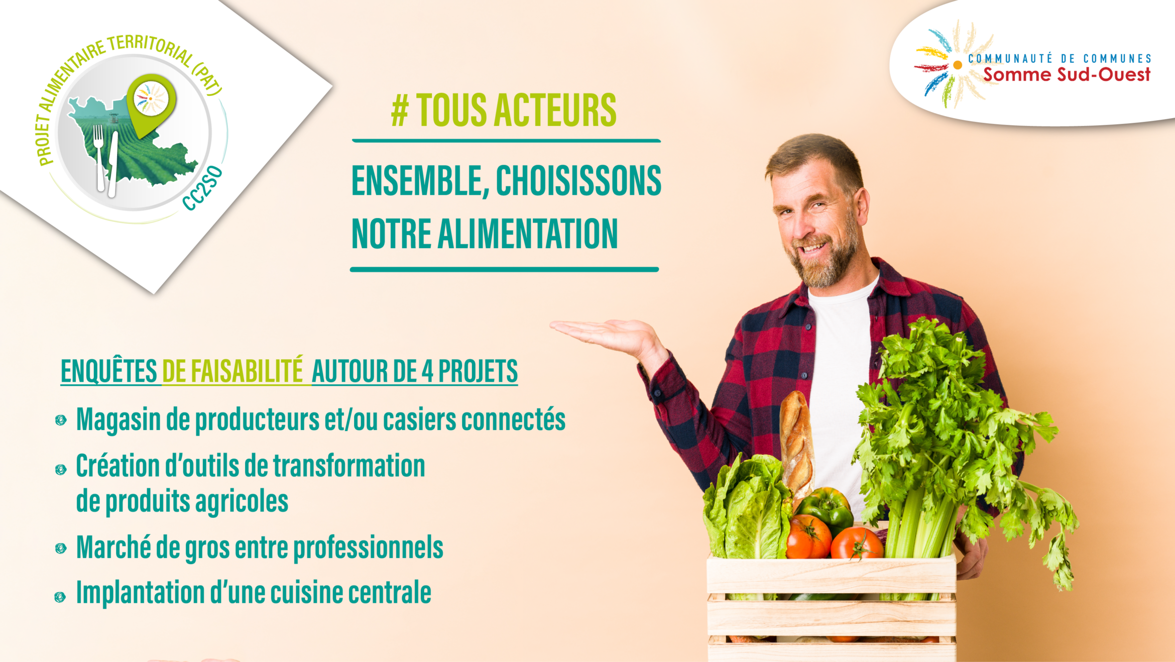 Projet Alimentaire Territorial : 4 études de faisabilité en cours
