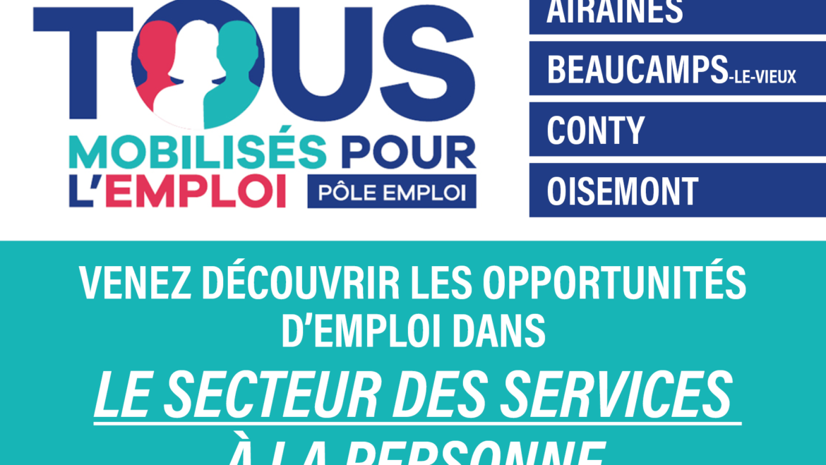 Plusieurs dates pour l’emploi dans le secteur des services à la personne