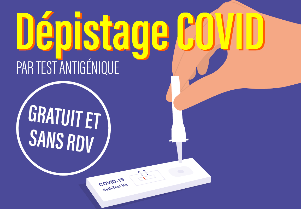 Dépistage COVID par test antigénique