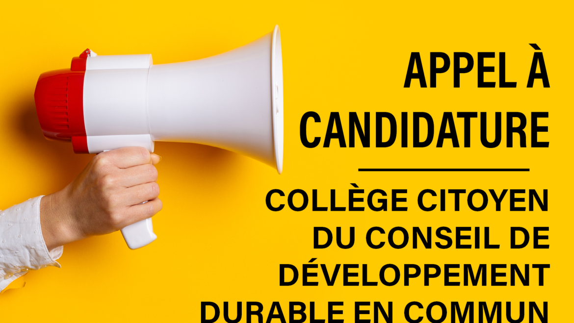 Collège Citoyen du Conseil de Développement Durable en Commun