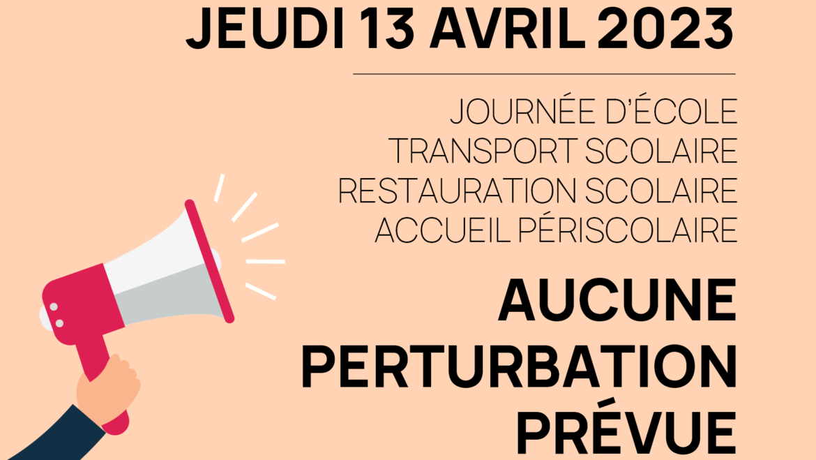 Vie Scolaire – Journée du jeudi 13 avril