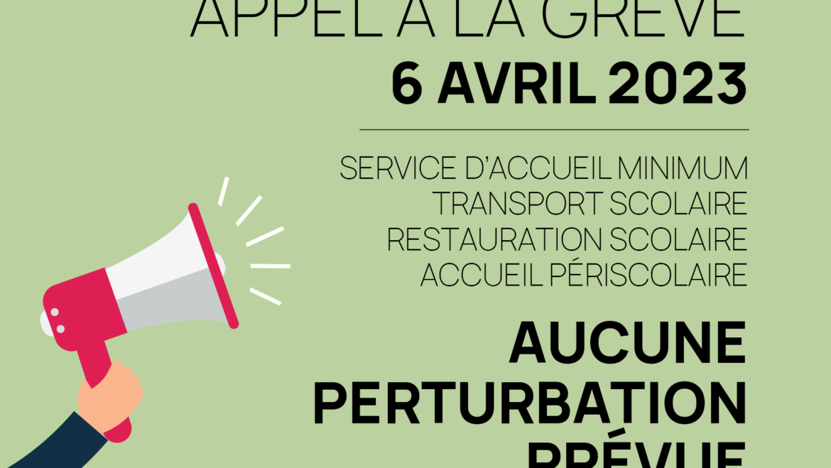 Scolaire : aucune perturbation prévue jeudi 6 avril